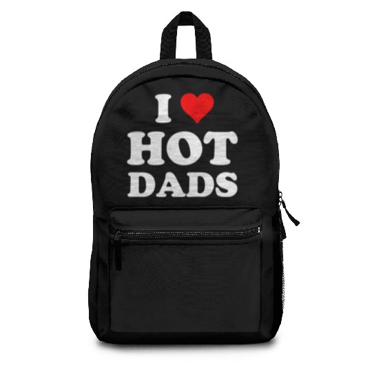 I Love Hot Dads Backpacks