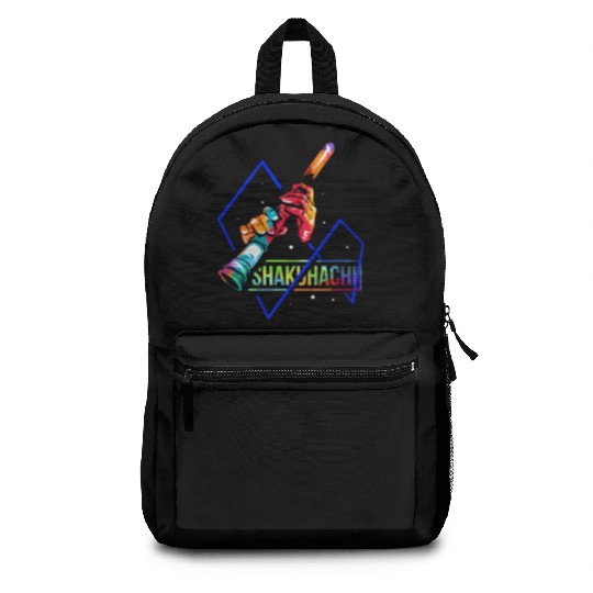 Colorful Shakuhachi Japanese Bamboo Flute Backpacks