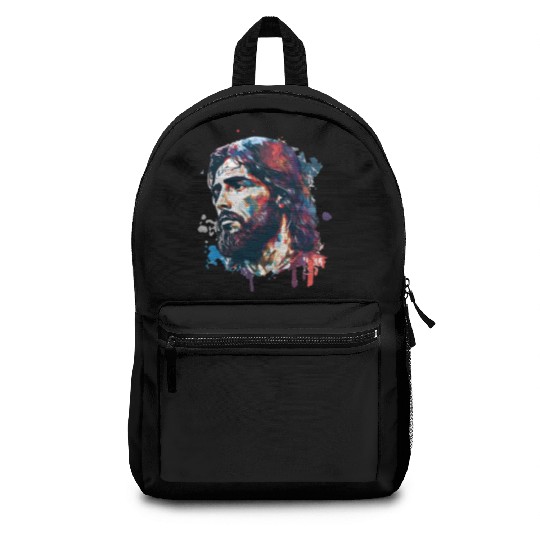 Jesus Painting Backpacks