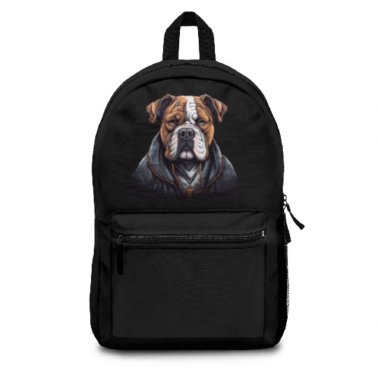 American Bulldog in cool and edgy streetwear Backpacks