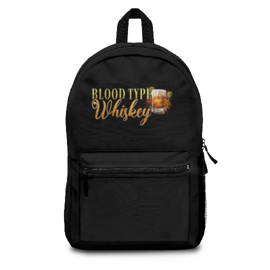 Blood Type Whiskey Cocktail Bartender Backpacks