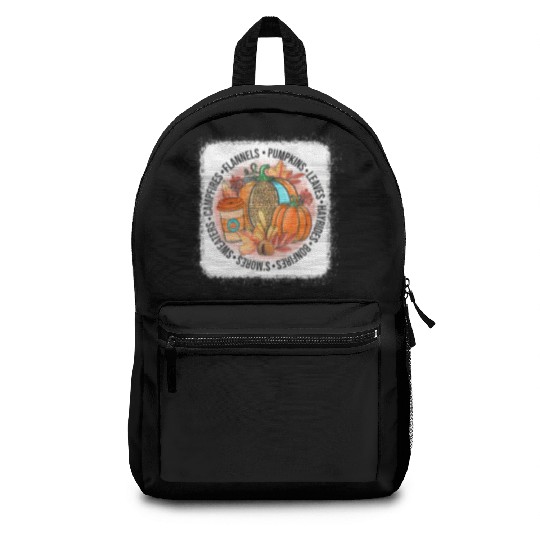 It's Fall Y'all Happy Fall Vibes Autumn Leaves Backpacks