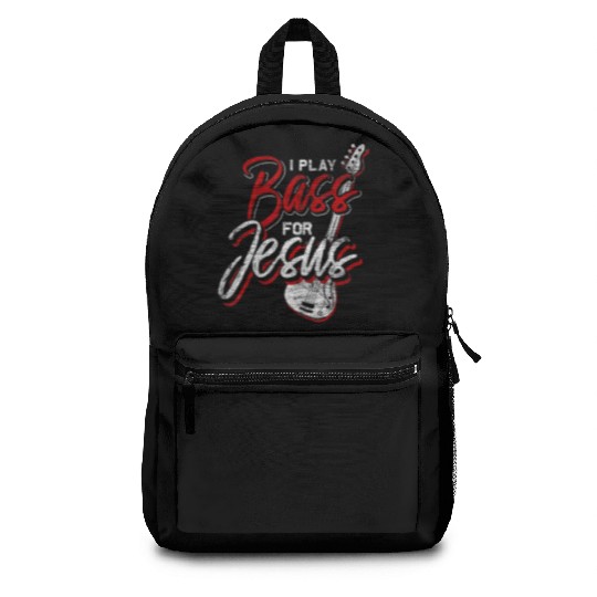 Jesus Bassist Christian Bass Player Bass Guitar Backpacks