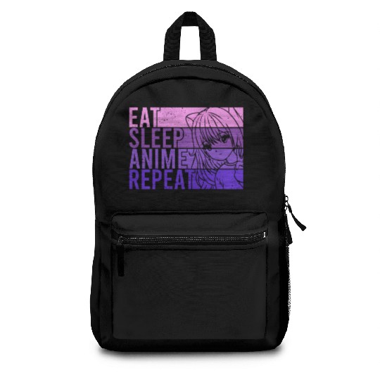 Anime Backpacks Eat Sleep Anime Repeat Anime