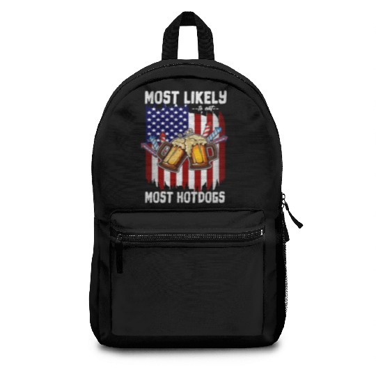 4th Of July Party Most Likely To Eat Hotdogs Backpacks