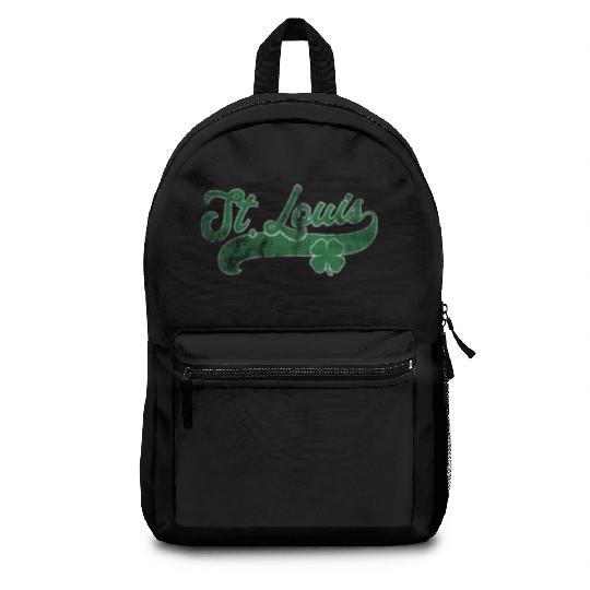 St Louis Shamrock St Patrick'S Day Saint Paddy'S Backpacks