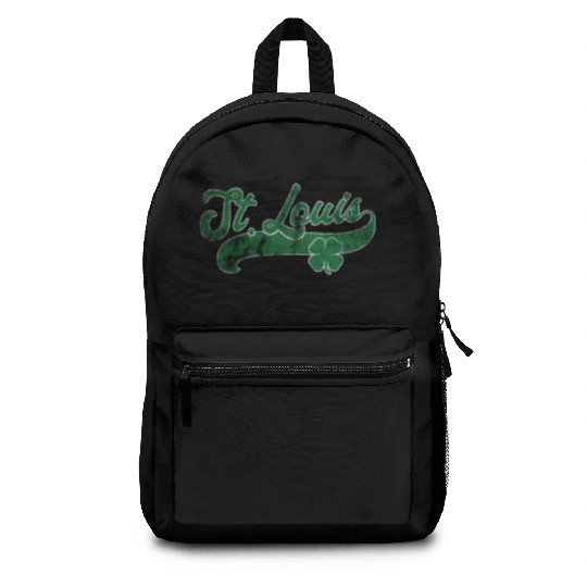 St Louis Shamrock St Patrick'S Day Saint Paddy'S Backpacks