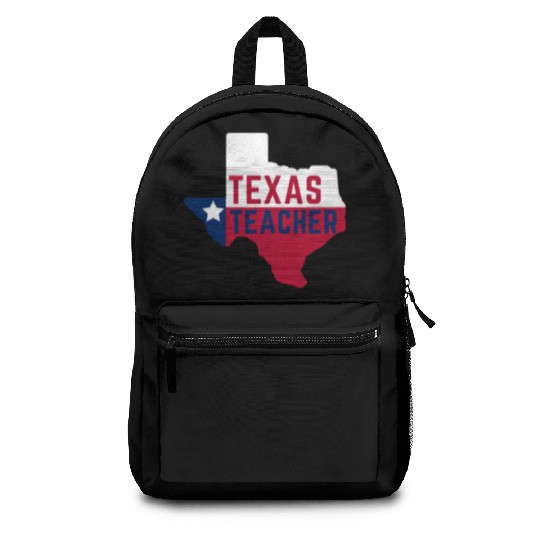 Texas Teacher Life Flag Style Backpacks