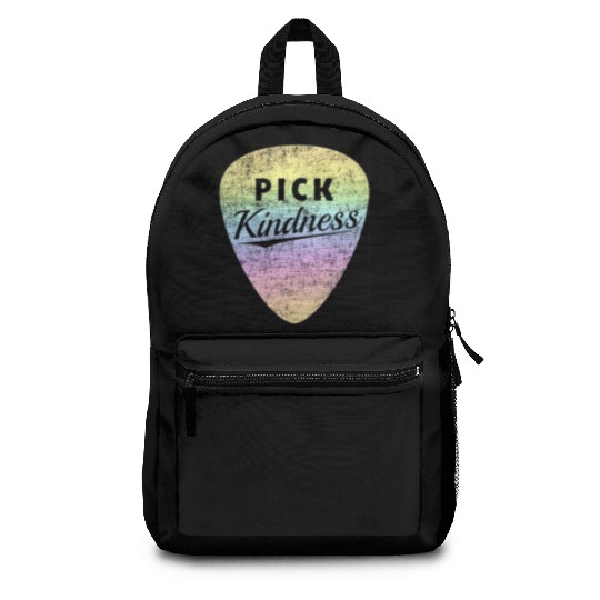 Pastel Rainbow Guitar Pick Pun Anti-Bullying Pick Backpacks
