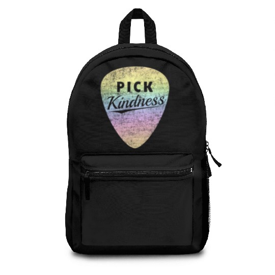 Pastel Rainbow Guitar Pick Pun Anti-Bullying Pick Backpacks