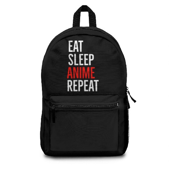 Eat Sleep Anime Repeat Backpacks