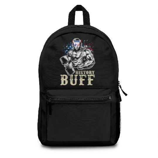 History Buff Independence Day Lincoln Patriot USA Backpacks