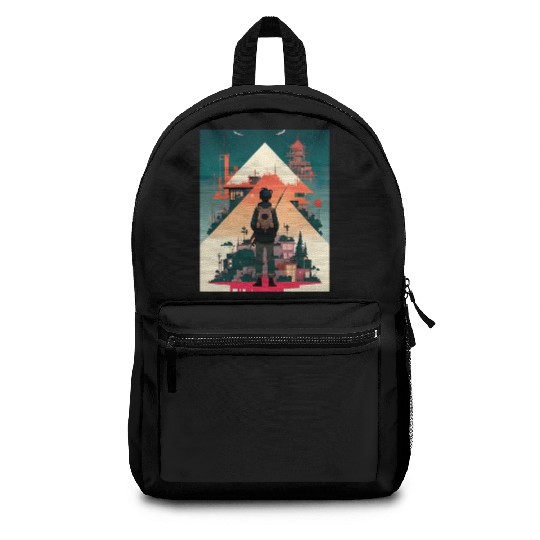 Starry Night Sky and Urban Vistas Backpacks