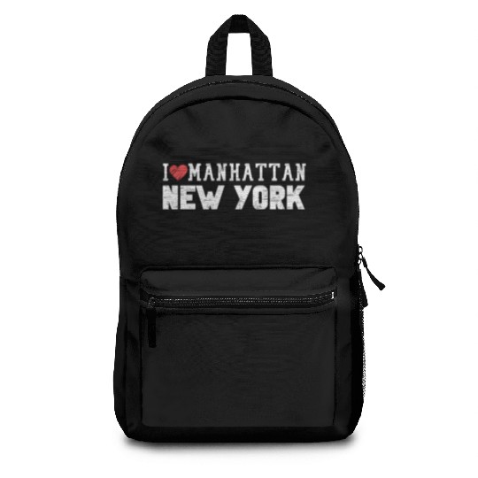Manhattan New York Love I Heart Manhattan Ny Backpacks