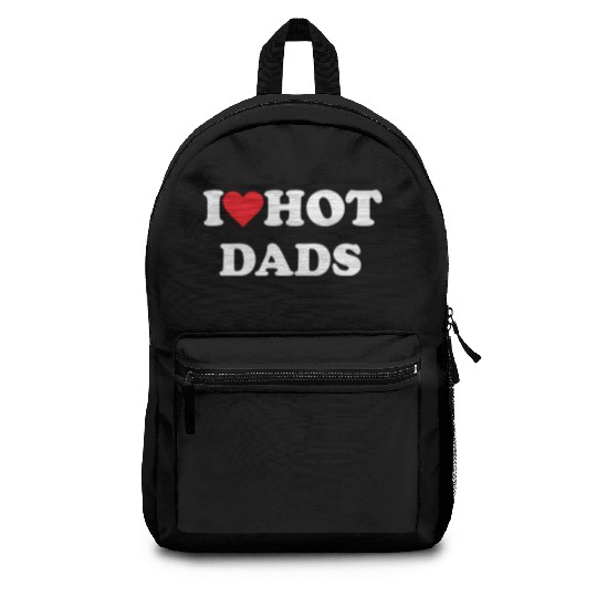 I Love Hot Dads Backpacks