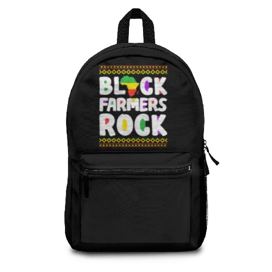 African American Black Farmers Rock Backpacks