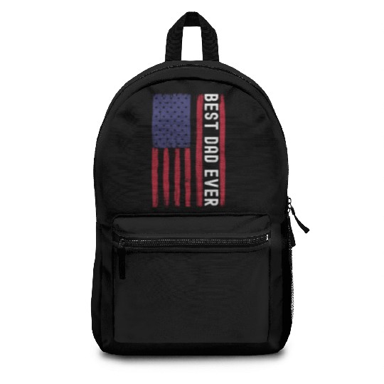 Best Dad Ever, Grudge USA Flag, Funny Dad Backpacks