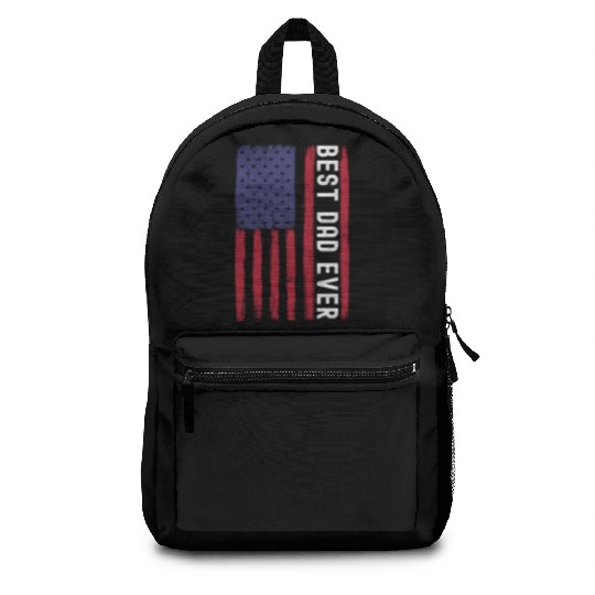Best Dad Ever, Grudge USA Flag, Funny Dad Backpacks