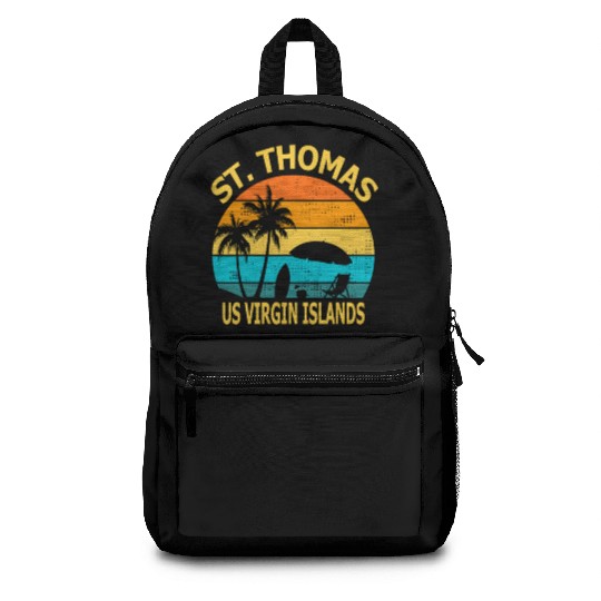 Travel St Thomas Us Virgin Islands Vacation Souven Backpacks