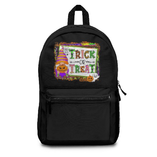 Halloween Gnomes Witch Autumn Trick Or Treat Backpacks