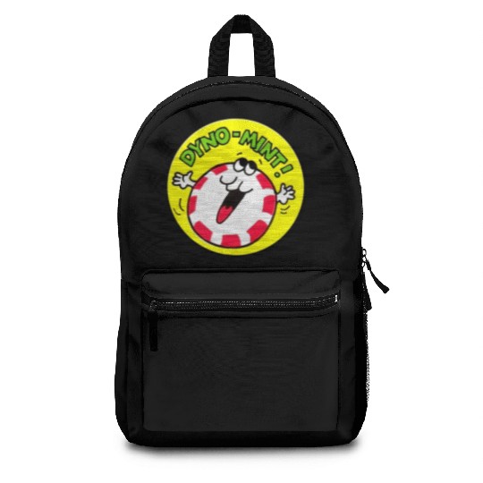 Vintage Scratch And Sniff Sticker Peppermint Dyno- Backpacks