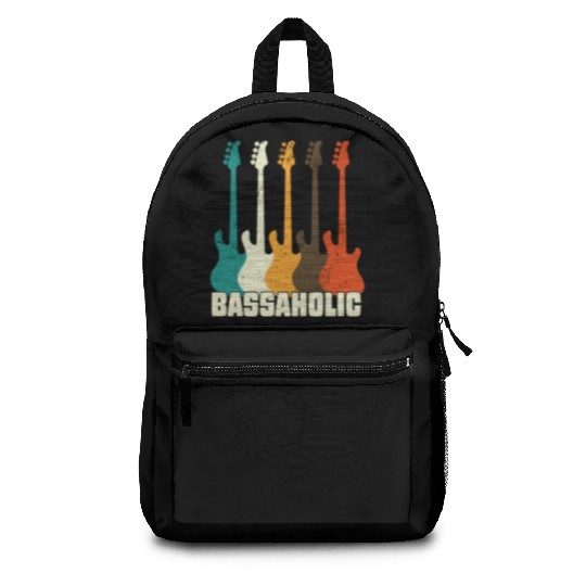 Bass Guitar Player Bassaholic Bass Player Backpacks