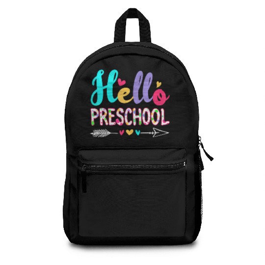 Back To School First Day Preschool Teacher Backpacks