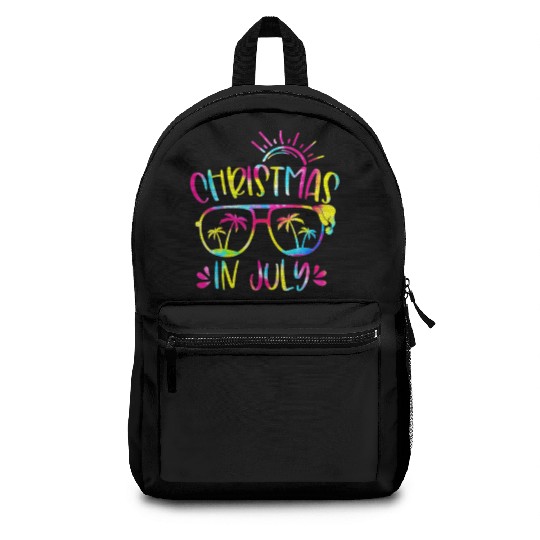 Christmas In July Hawaiian Summer Vacation 2023 Backpacks