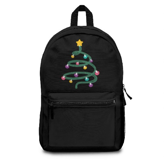 Christmas Light Christmas Tree Backpacks