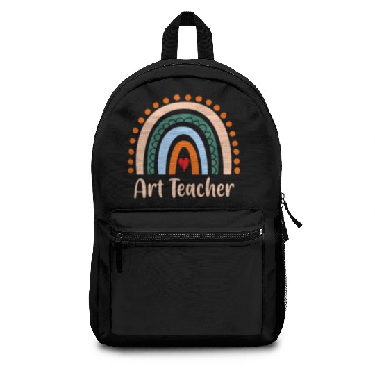 Art Teacher Boho Rainbow Back To School Backpacks