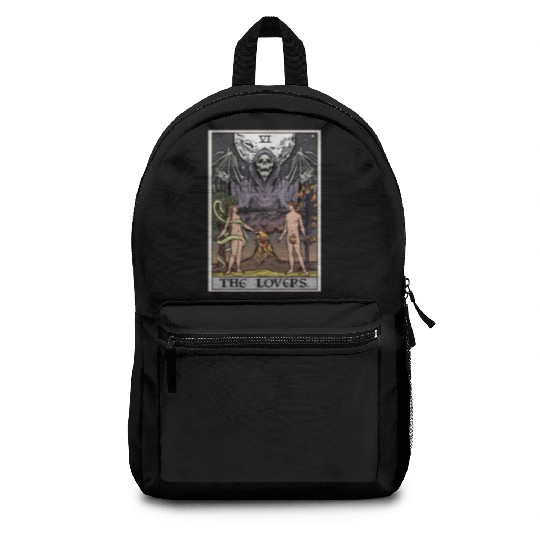 The Tarot Card Halloween Grim Reaper Gothic Horror Backpacks