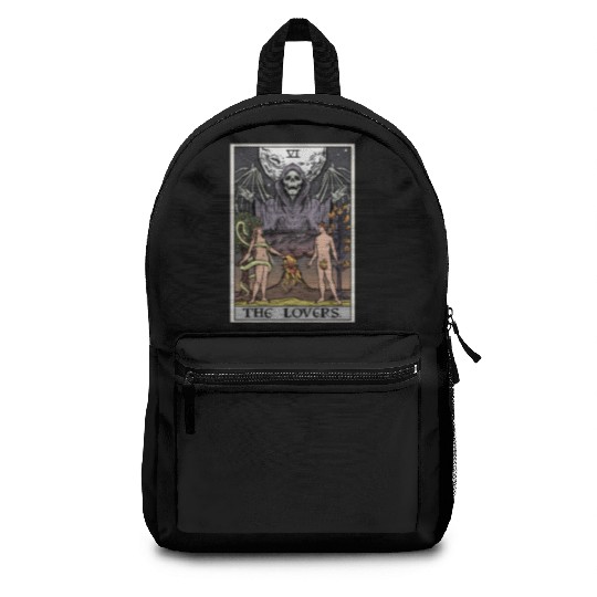 The Tarot Card Halloween Grim Reaper Gothic Horror Backpacks