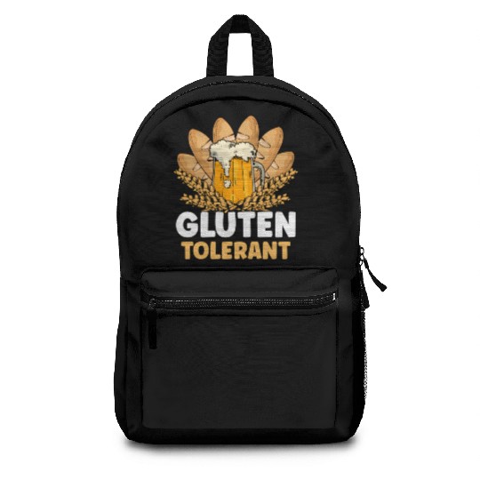 Gluten Tolerant Meme Humor Drinking Backpacks