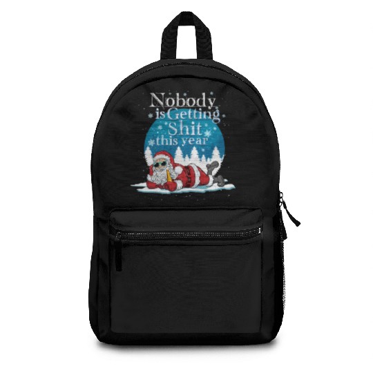 Santa 2020 Claus Ugly Bad Santa Backpacks