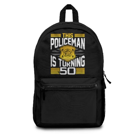 Policeman Gift 50th Birthday Gift Policeman Backpacks