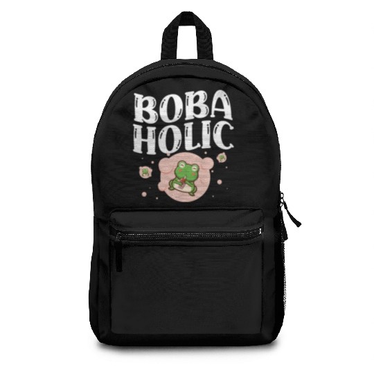 Bobaholic Bubble Tea Lover Boba Tea Drinker Korean Backpacks