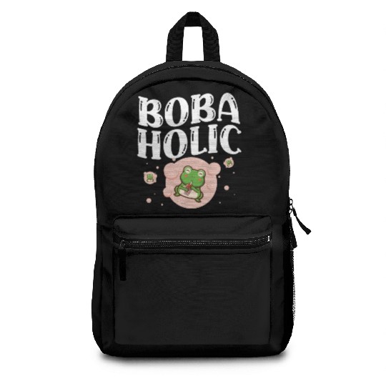 Bobaholic Bubble Tea Lover Boba Tea Drinker Korean Backpacks