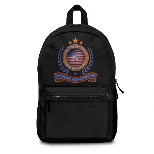 Legends of Memphis Tennessee Retro USA Flag Backpacks