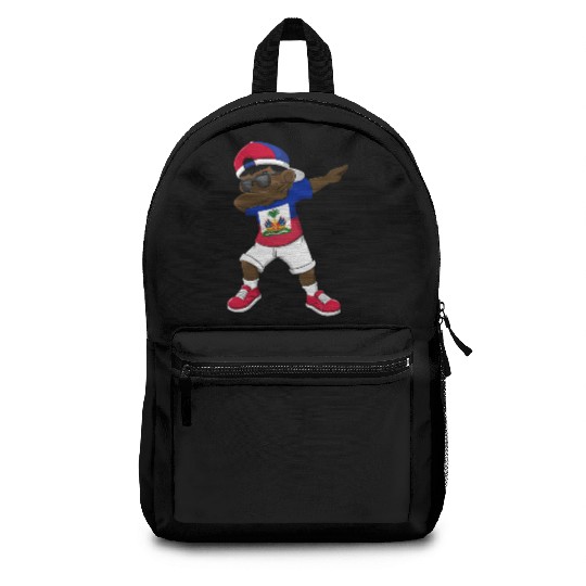 Dabbing Haitian Haiti Flag Dab Dance Backpacks