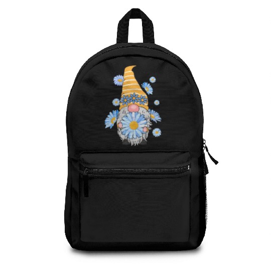 Z4R8 Daisy Gnomes Floral Gnomes Spring Backpacks