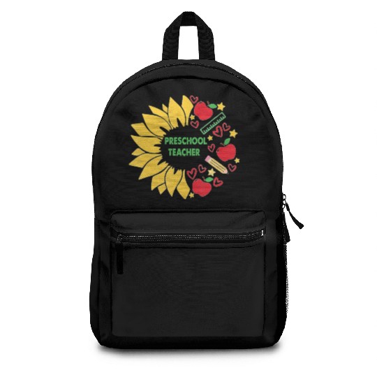 Preschool Teacher Sunflower Back To School Backpacks