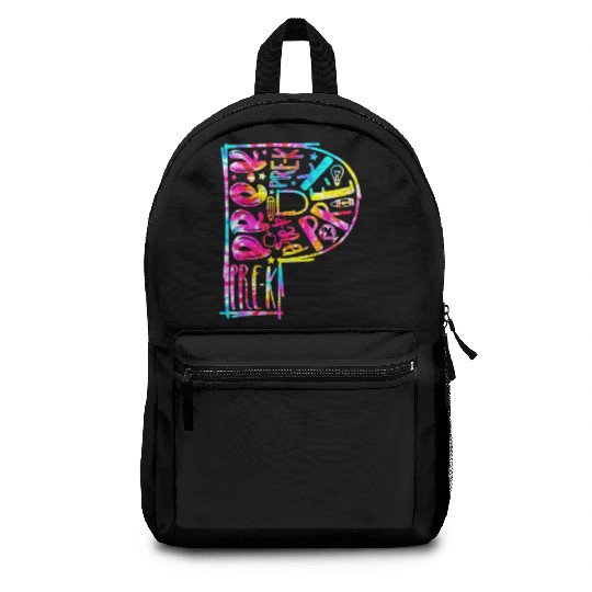 Tie Dye Typography Pre K Student & Teacher Back Backpacks