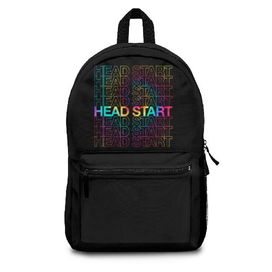Rainbow Tie Dye Head Start Team Back To School Backpacks