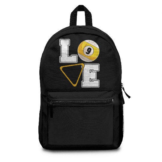 Billiards Love Pool Player Billiards Lover Backpacks