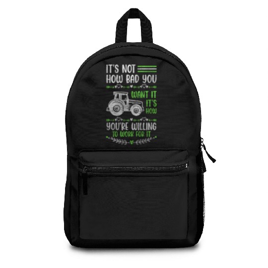 Farmer Work Hard Work Vegetable Backpacks