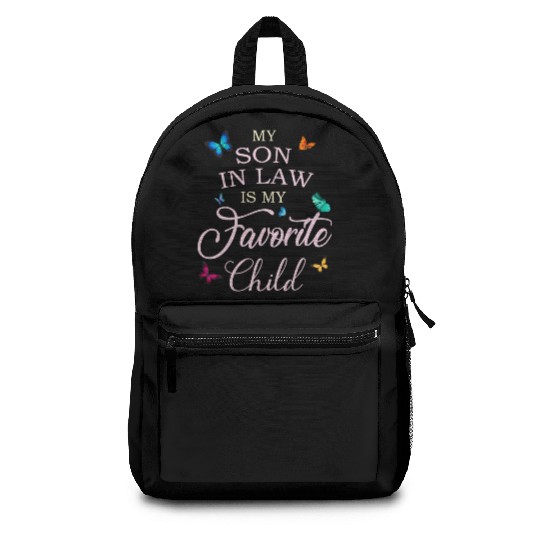 My Son In Law Is My Favorite Child Butterfly Backpacks