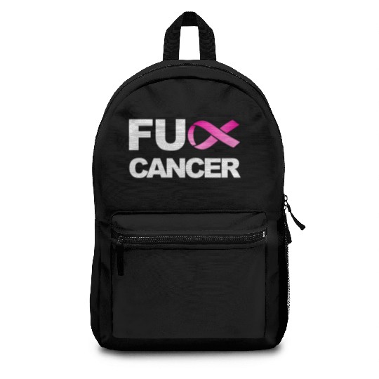 Fuck Cancer For Breast Cancer Awareness Backpacks