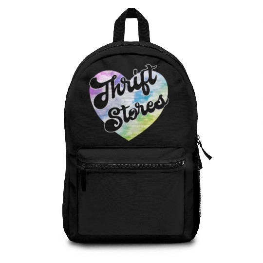 Thrift Stores pastel clouds heart Backpacks