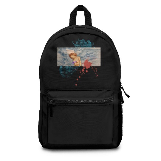 storm clouds girl Backpacks