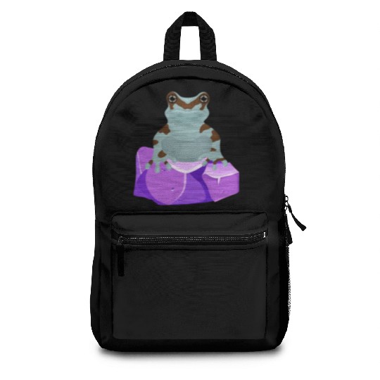 Frog Crystal Amethyst Gemstone For Toad Owners Backpacks
